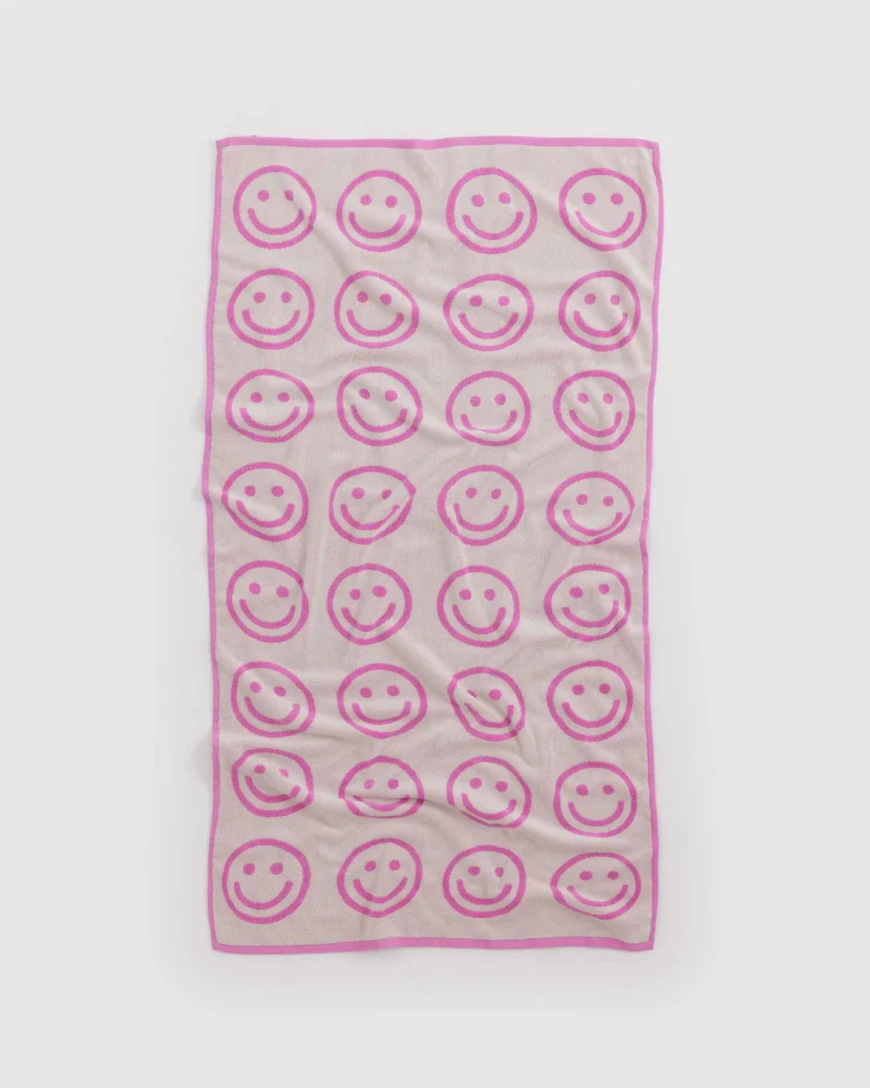 Serviette de Bain Baggu Happy Pink