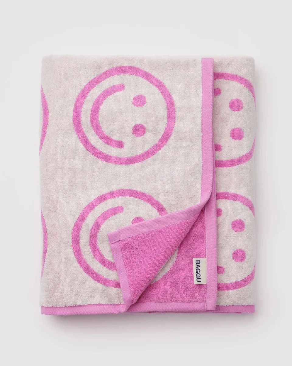 Serviette de Bain Baggu Happy Pink - Image 3