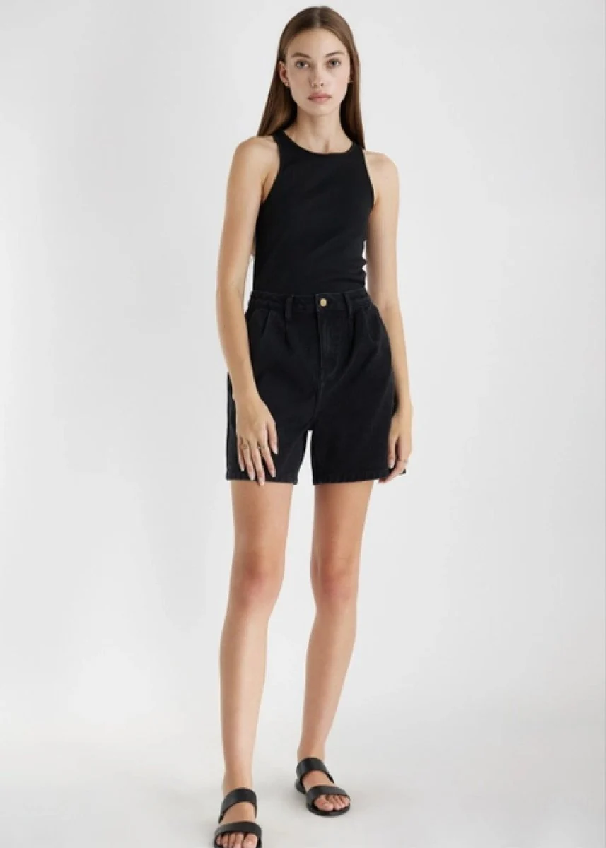 Short Naomi Mod Ref (Denim bleu ou noir)  SOLDE - Vente Finale - Image 4