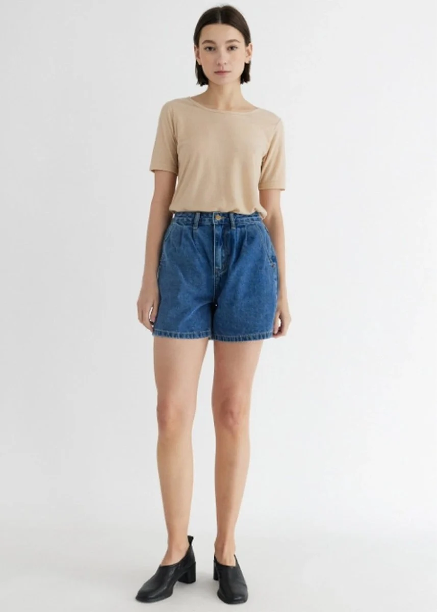 Short Naomi Mod Ref (Denim bleu ou noir)  SOLDE - Vente Finale - Image 5