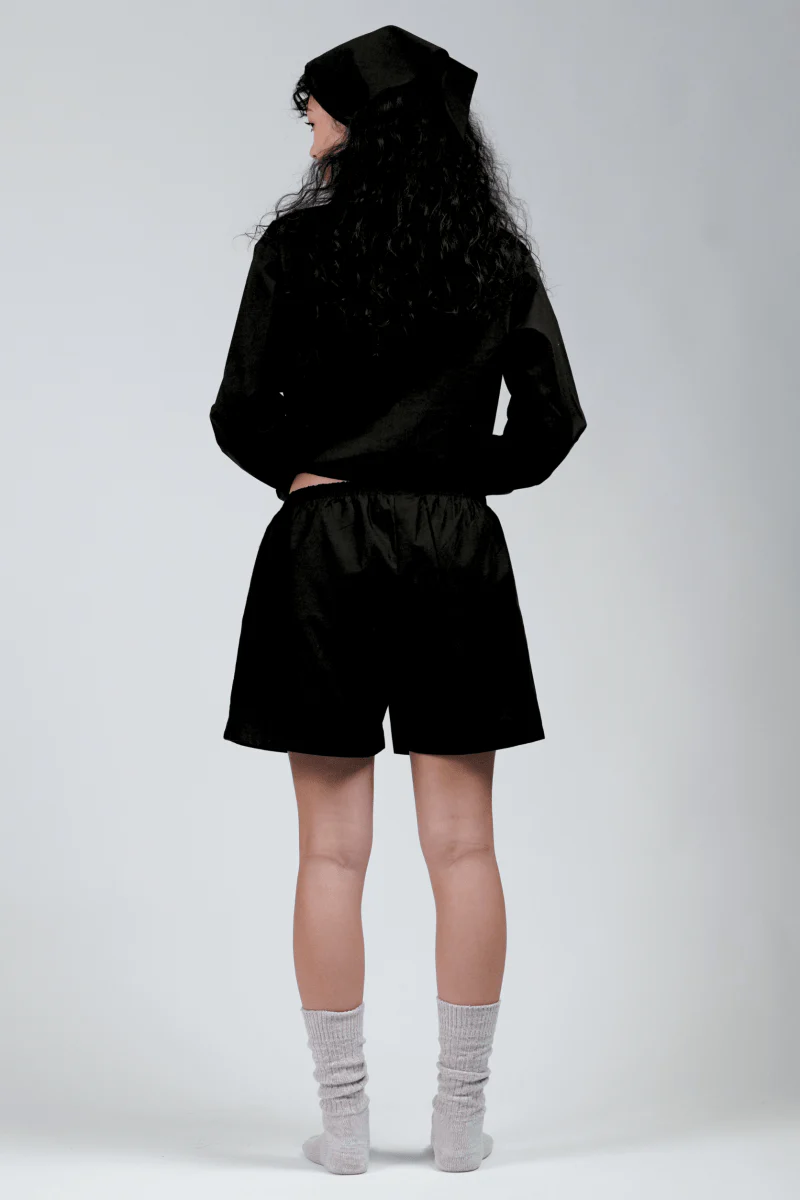 Short Noir Poplin Wildflo - Image 3