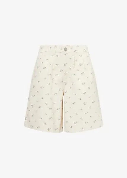 Short Nova Ditsy Floral Crème Damson Madder - Image 6