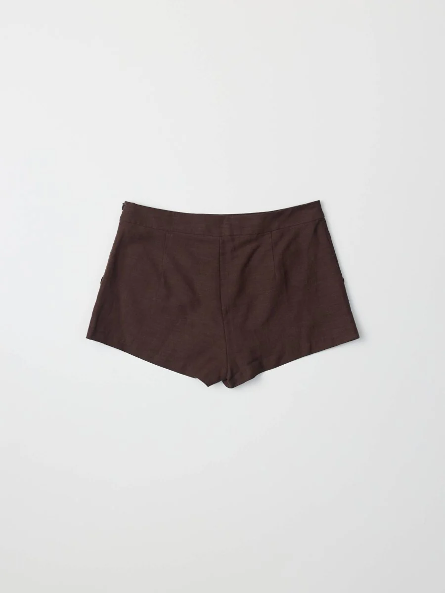 Short Tracy Lin Brun All Row SOLDE - Vente Finale - Image 3