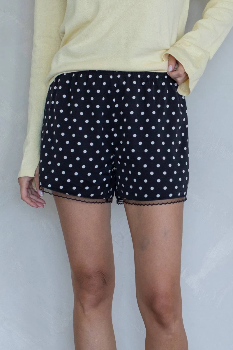 Shorts en Satin Polka Dots Things Between