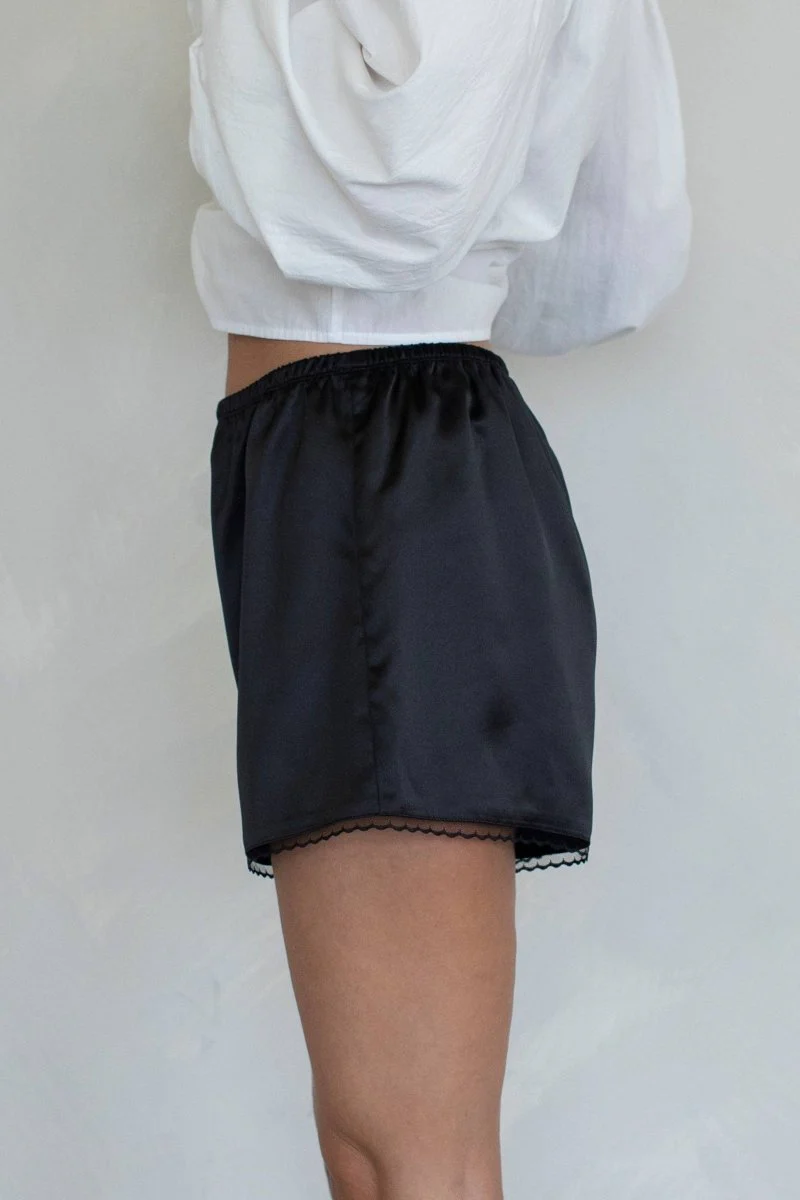 Shorts Satin Aris Noir Things Between - Image 3