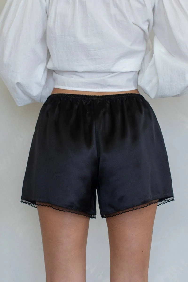 Shorts Satin Aris Noir Things Between - Image 4
