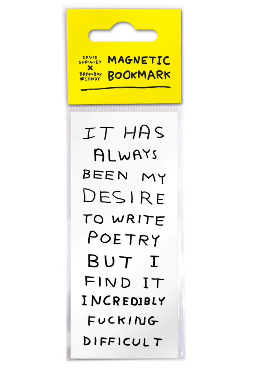 Signet Magnétique Write Poetry D. Shrigley