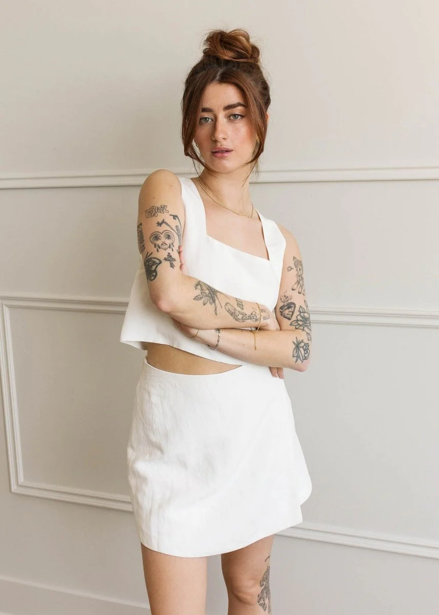 Skort Ivy Dailystory Blanc SOLDE - Vente Finale - Image 3