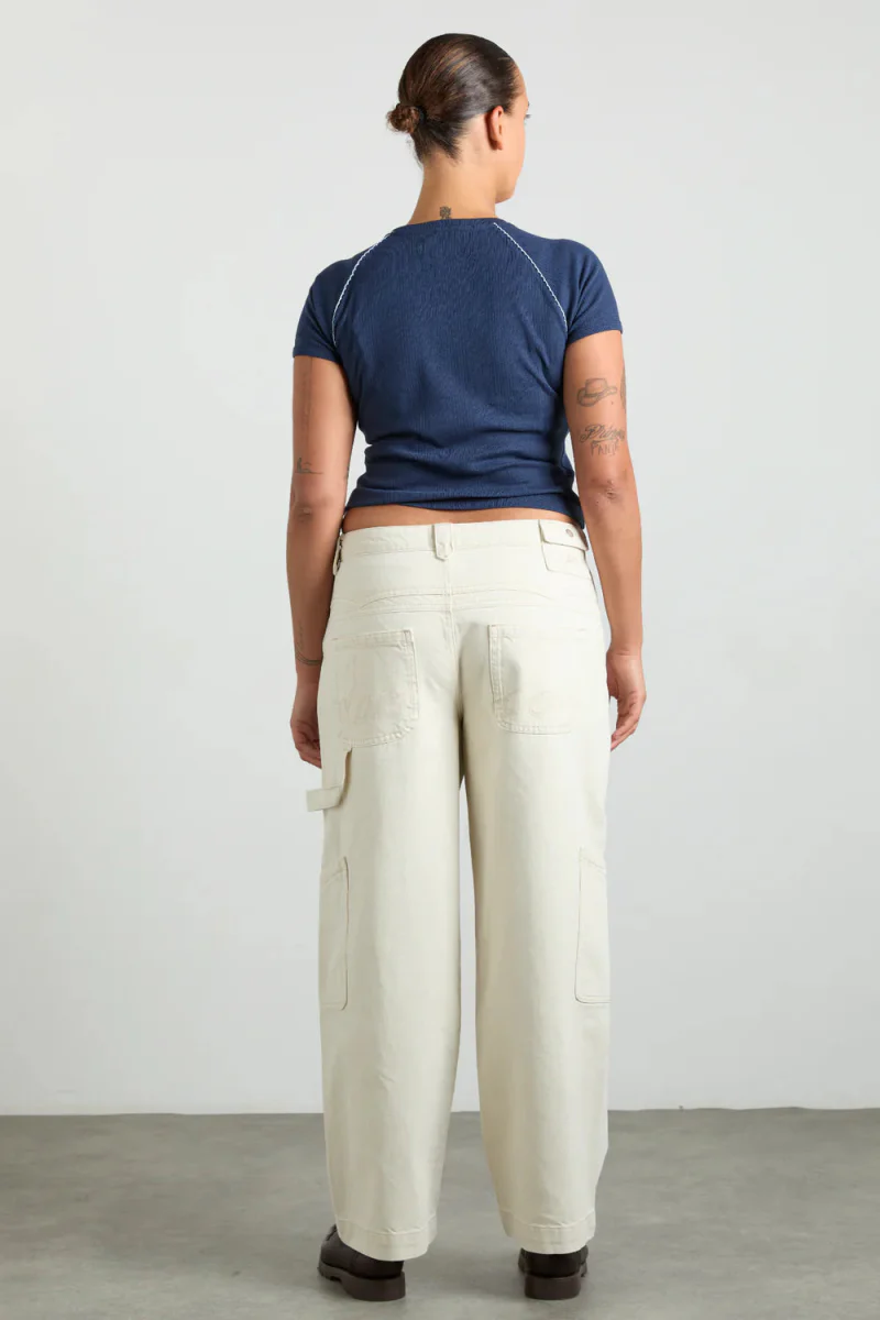 T-shirt Aster Pointelle Marine Damson Madder SOLDE - Vente Finale - Image 4