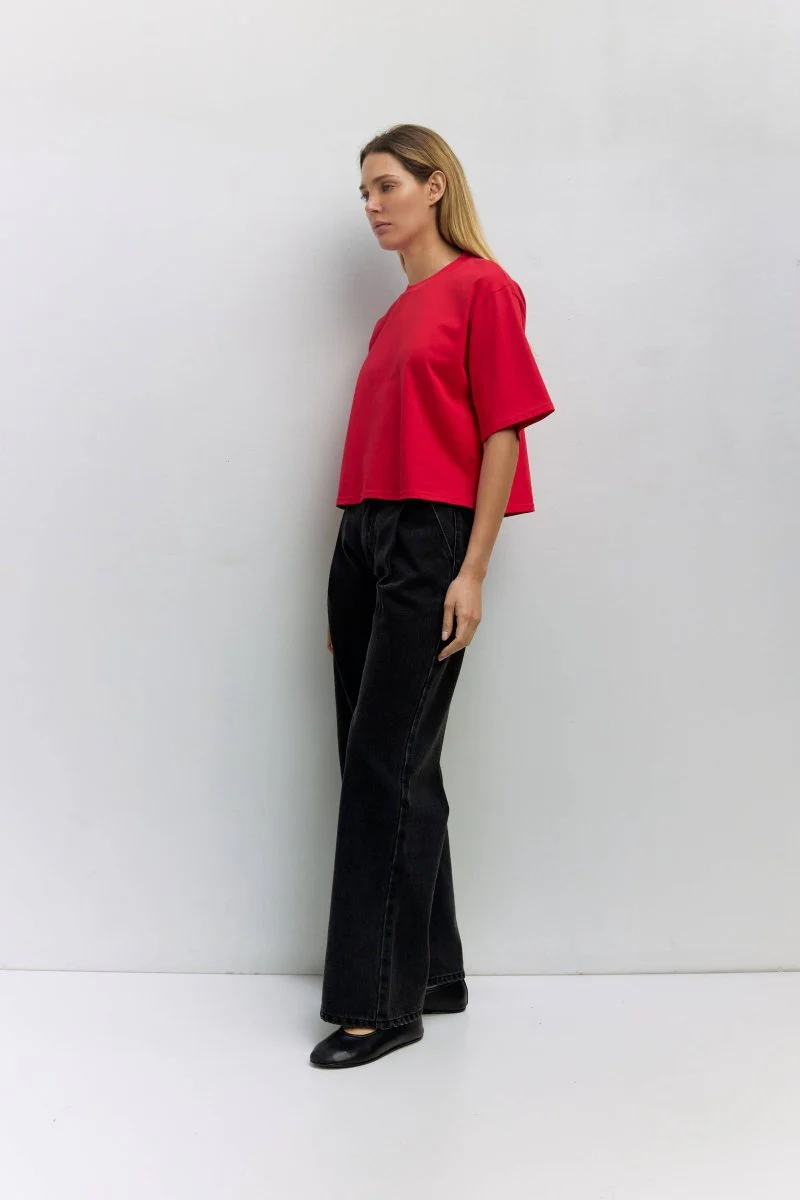 T-Shirt Daphné Rouge Mod Ref - Image 2