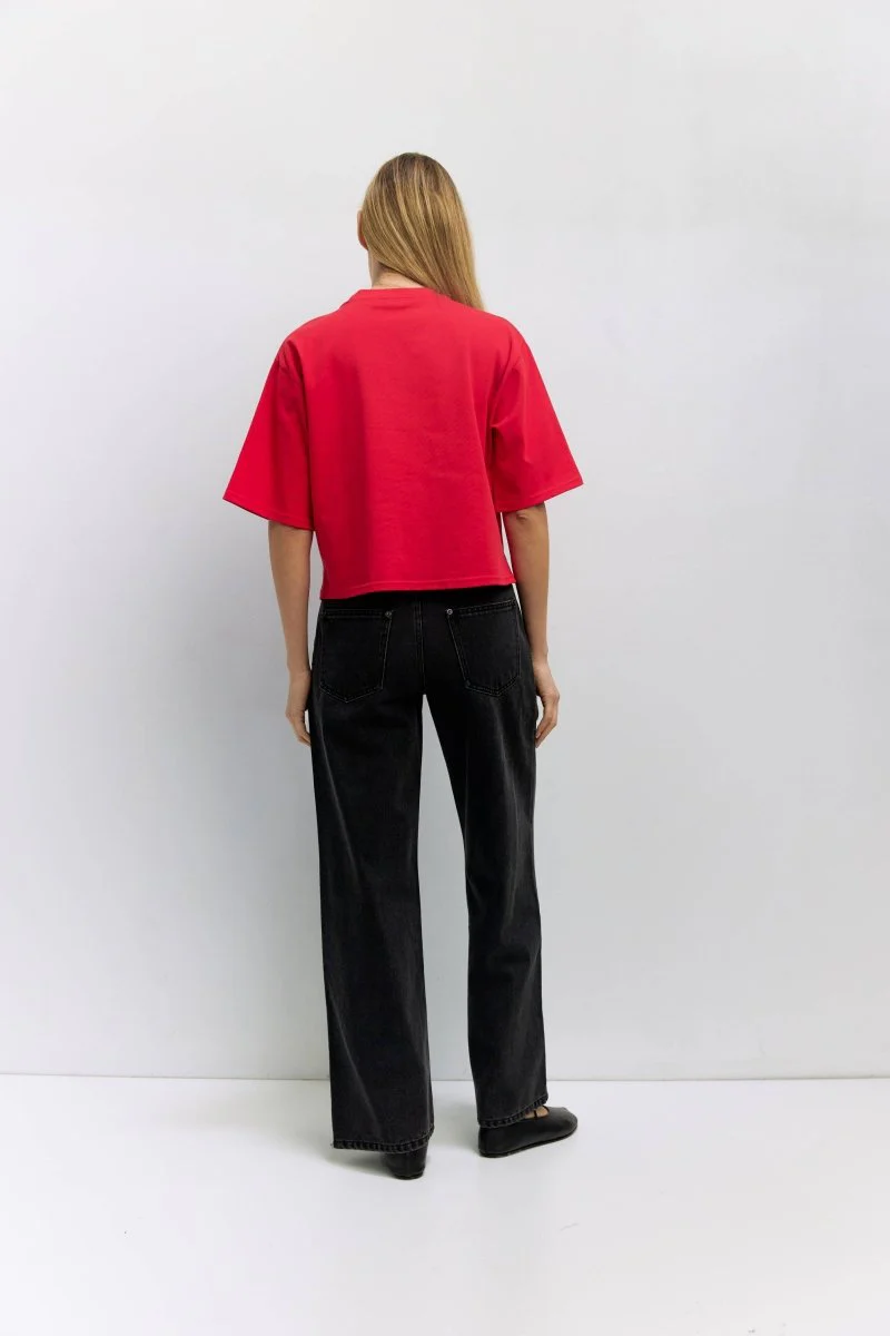 T-Shirt Daphné Rouge Mod Ref - Image 3