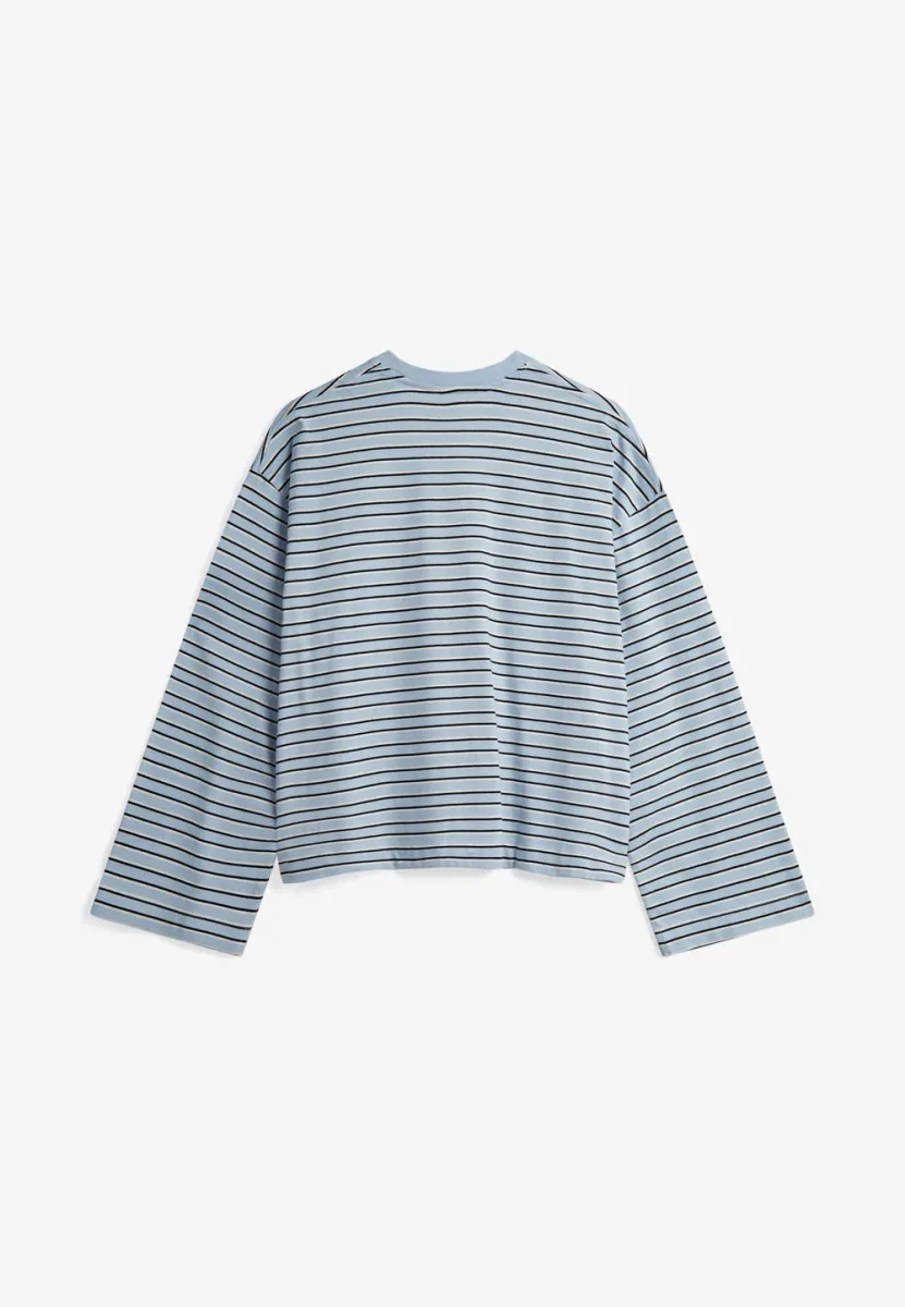 T-Shirt Manches Longues Mirabelle Minimum Cachemire Bleu - Image 3