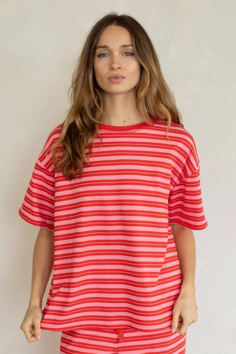 T-Shirt Marina Rouge et Rose Things Between