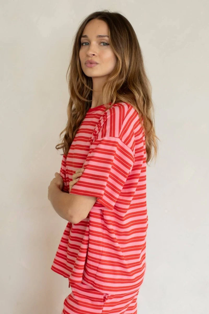 T-Shirt Marina Rouge et Rose Things Between - Image 2