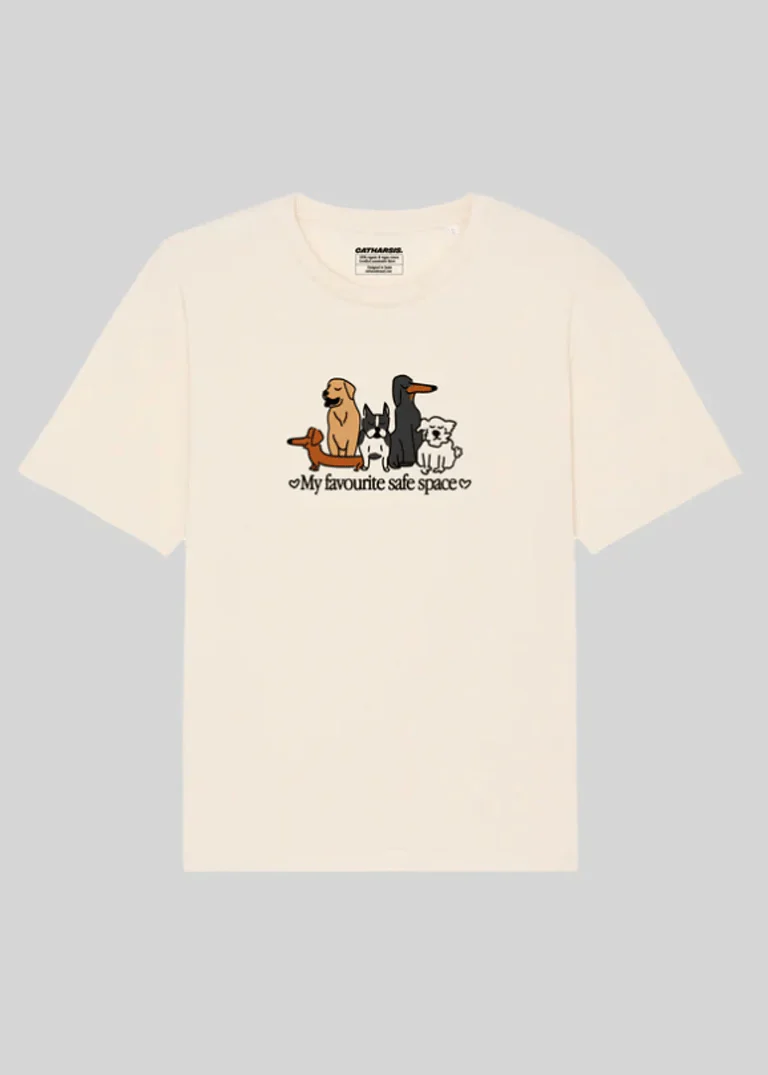 T-Shirt My Favourite Safe Space Chiens Catharsis SOLDE - Vente Finale - Image 4
