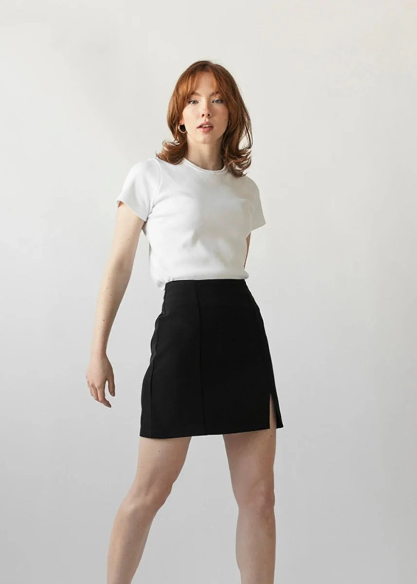 T-Shirt Zoé Rib Blanc Dailystory SOLDE - Vente Finale - Image 3