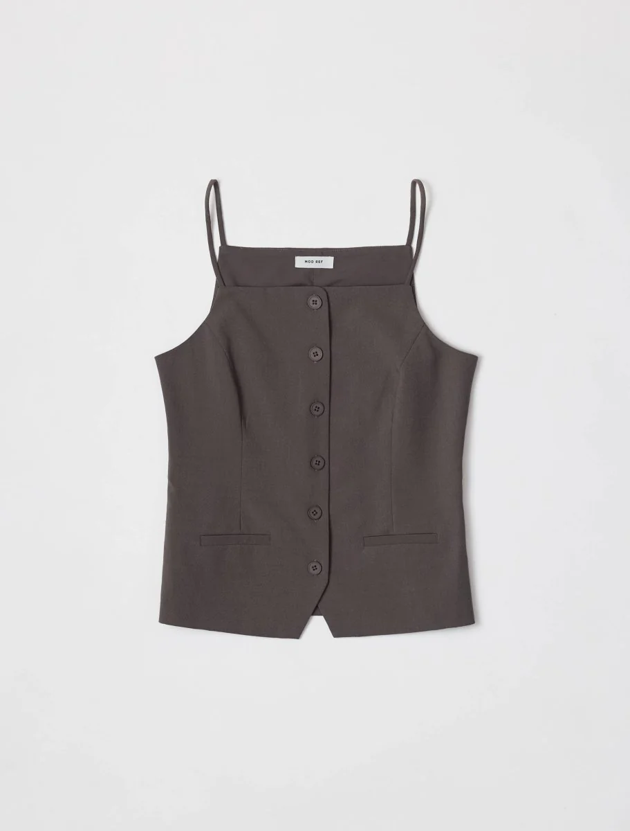 Camisole Boutonée Selene Mod Ref SOLDE - Vente Finale - Image 8