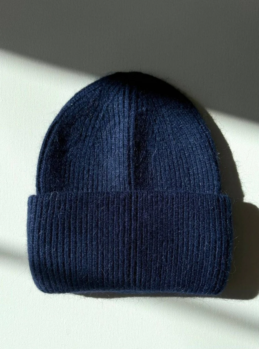 Tuque Angora et Laine Marine Billy Bamboo
