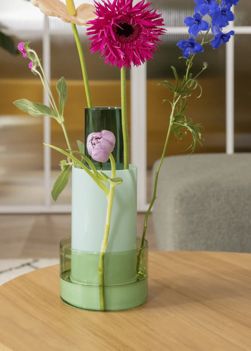 Vase Amphi Milky Large &Klevering - Image 2