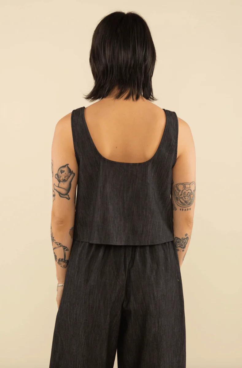 Veste Noeuds Denim Noir NLT - Image 2