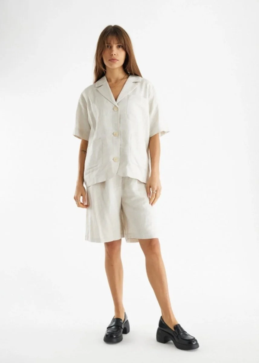 Veston en Lin Cyd All Row Beige SOLDE - Vente Finale - Image 5
